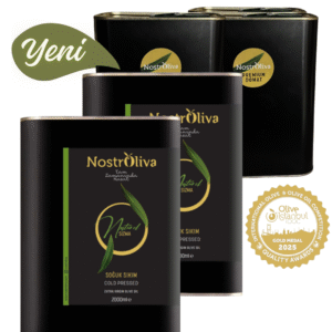 Altın Ödüllü Nostroliva Premium Domat Yeni Mahsul Zeytinyağı 2 lt. 2'li Fırsat Paketi S.K.T:11.2027